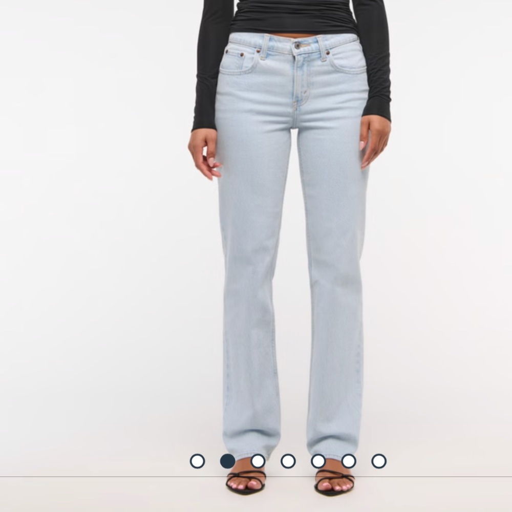 Abercrombie mid rise 90s straight jeans 25L